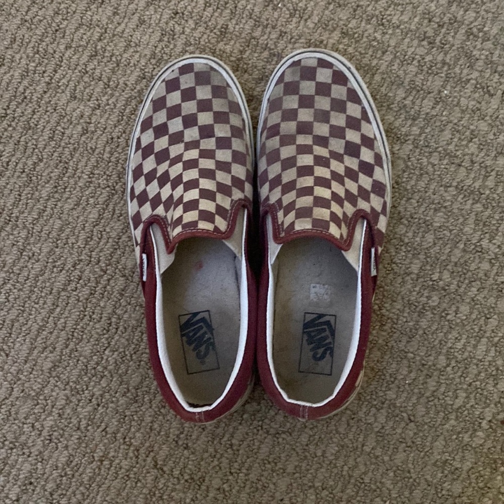 Maroon vans size 10 1/2 slight wear